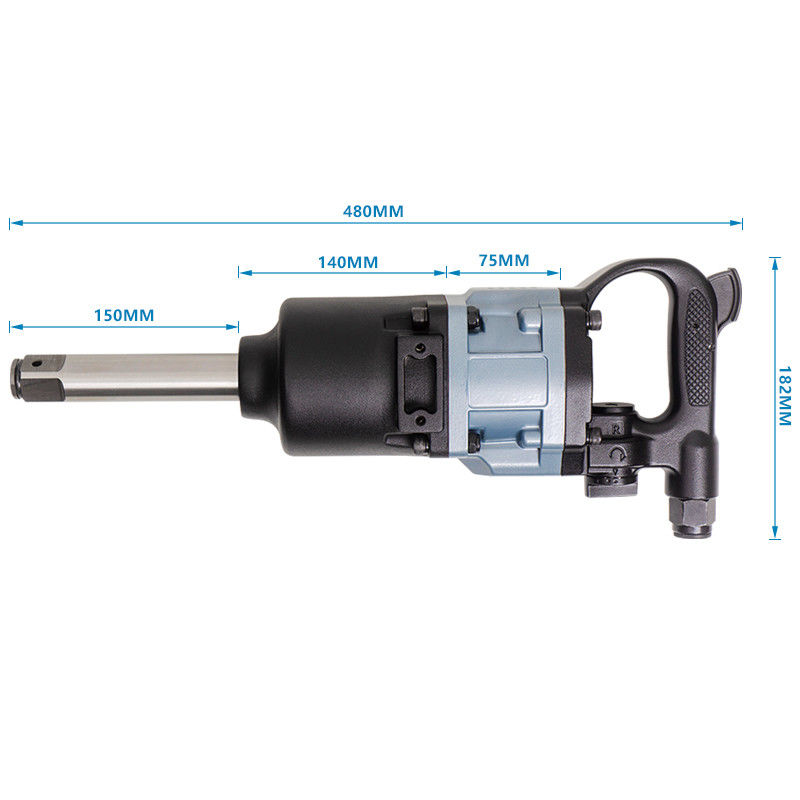 Heavy Duty 1 Inch Drive Air Impact Gun ประแจผลกระทบไฟฟ้าแบบพกพาที่ทรงพลังกว่า